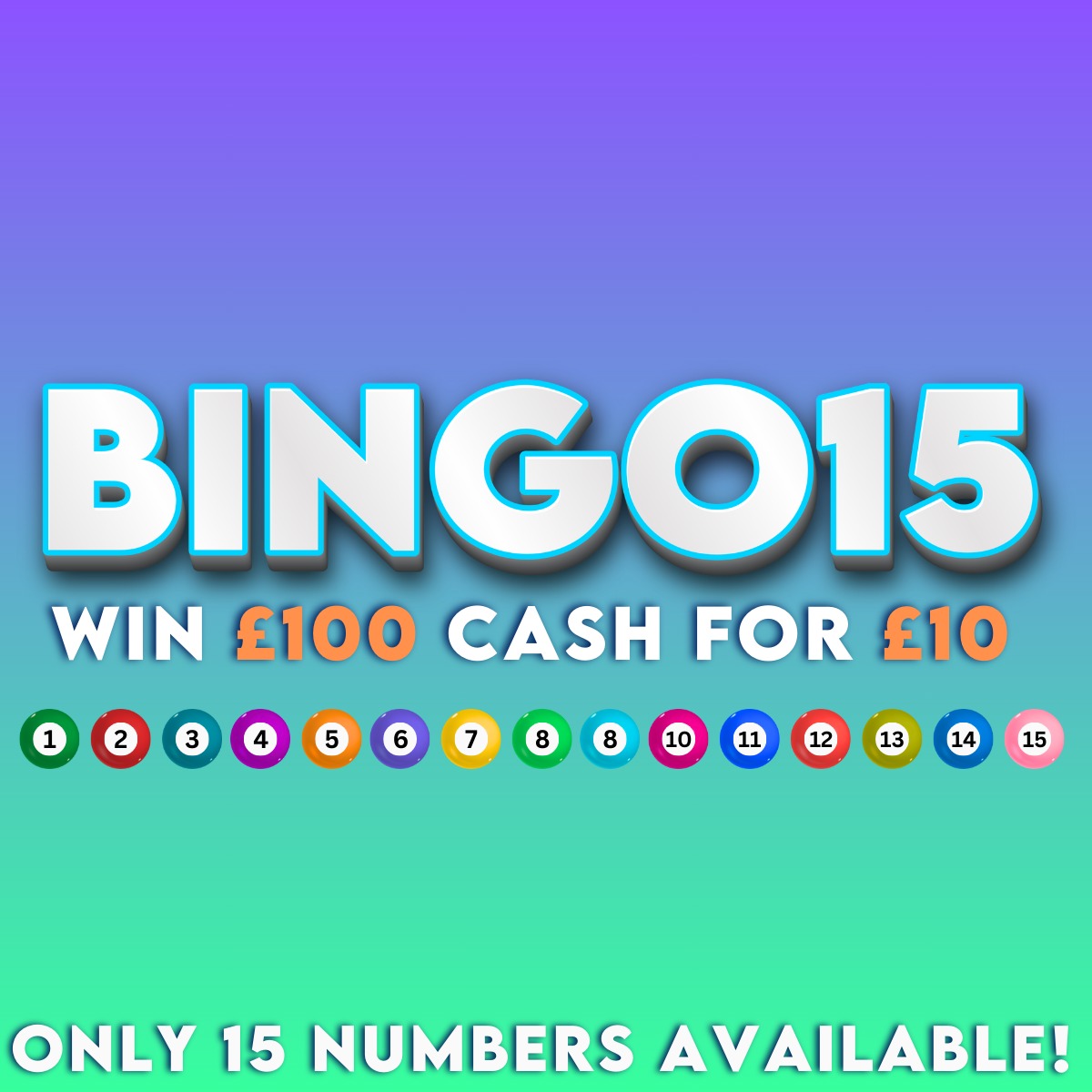 WIN £100 FOR £10 BINGO