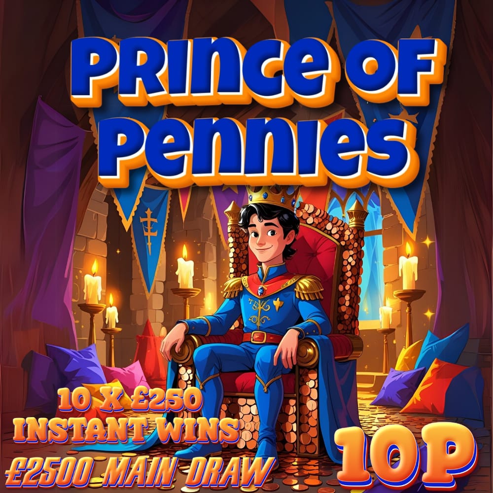 PRINCE OF PENNIES – £2500 MAIN PRIZE